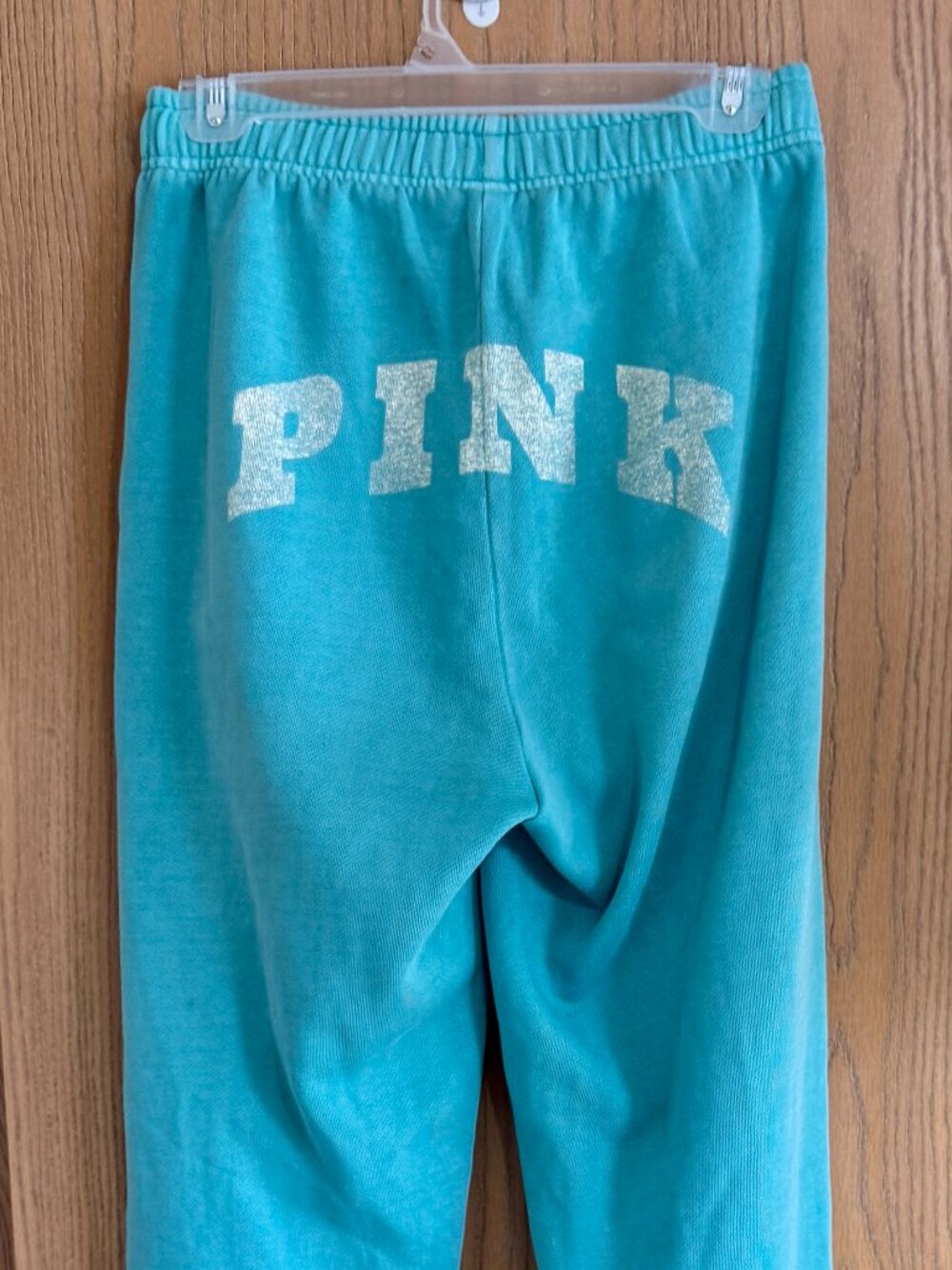 Victoria's Secret PINK jogger sweatpants Aqua Blue Size XS